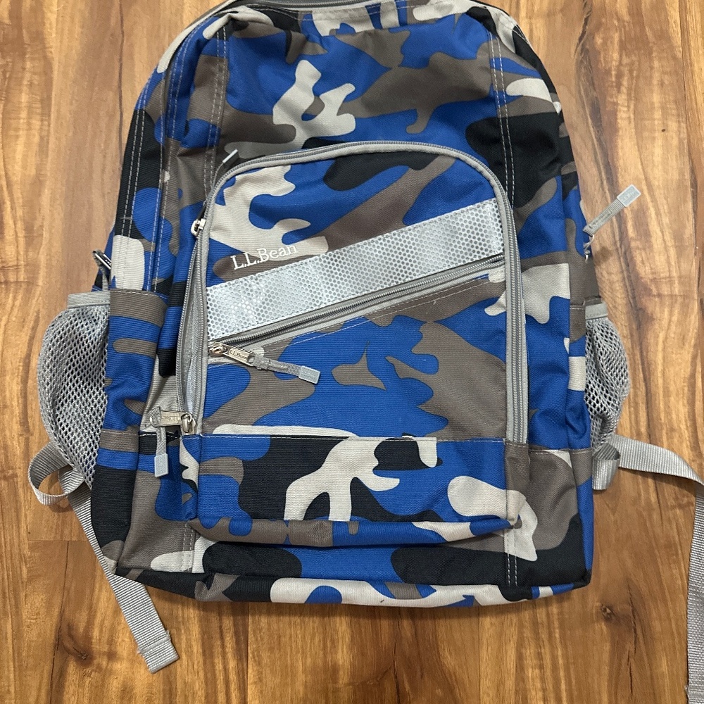 L.L Bean Original Backpack Ocean Blue Camo
